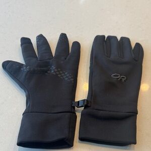 Outdoor Research Black Softshell Grip Gloves
